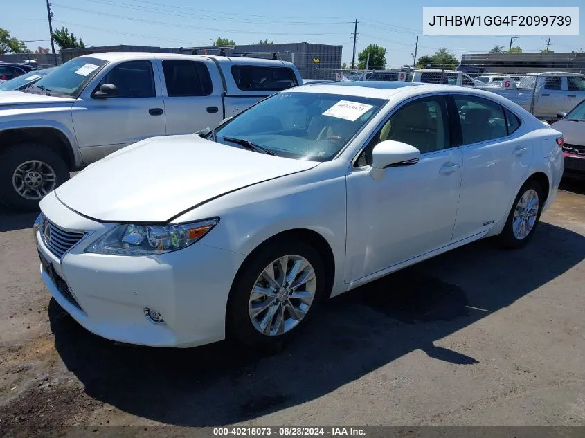 2015 Lexus Es 300H VIN: JTHBW1GG4F2099739 Lot: 40215073