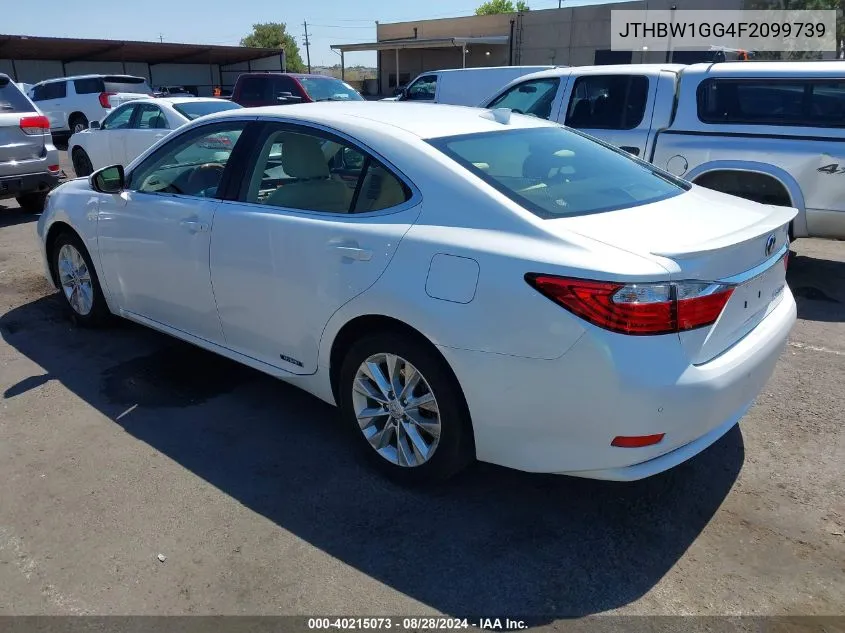 2015 Lexus Es 300H VIN: JTHBW1GG4F2099739 Lot: 40215073