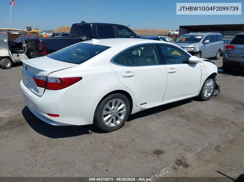 2015 Lexus Es 300H VIN: JTHBW1GG4F2099739 Lot: 40215073