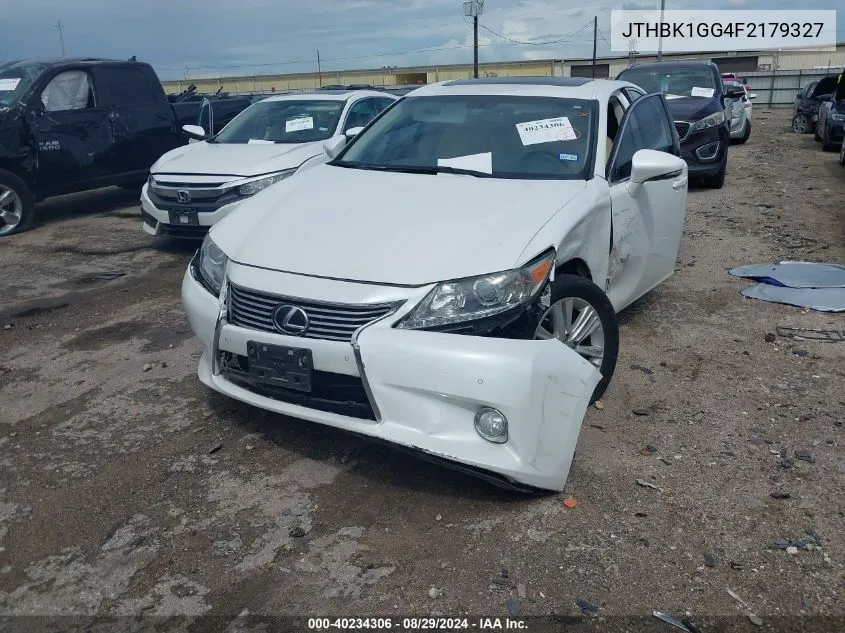 JTHBK1GG4F2179327 2015 Lexus Es 350