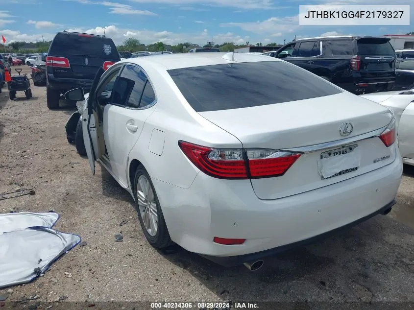 2015 Lexus Es 350 VIN: JTHBK1GG4F2179327 Lot: 40234306