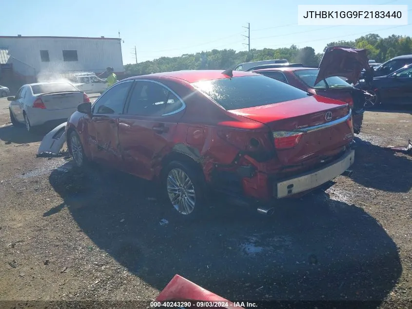 2015 Lexus Es 350 VIN: JTHBK1GG9F2183440 Lot: 40243290