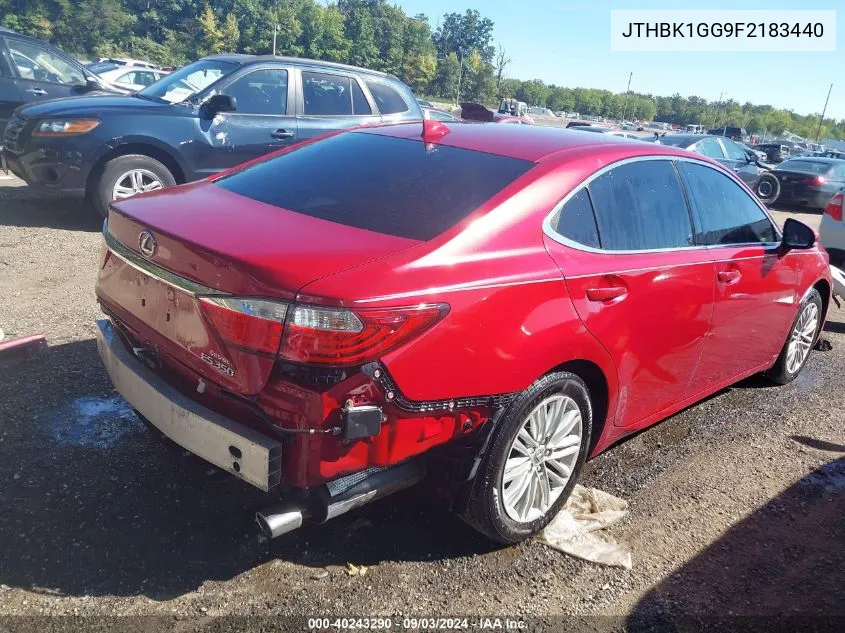 2015 Lexus Es 350 VIN: JTHBK1GG9F2183440 Lot: 40243290