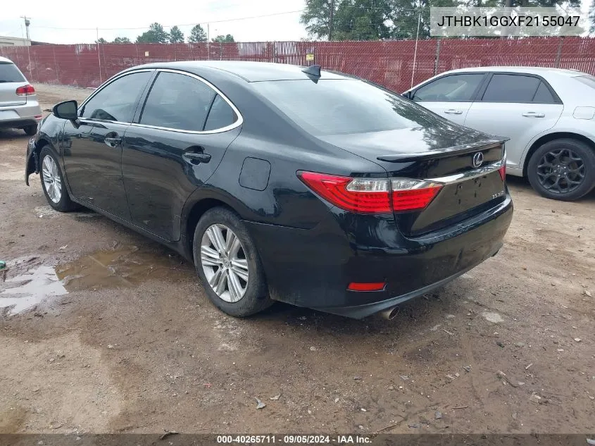 JTHBK1GGXF2155047 2015 Lexus Es 350