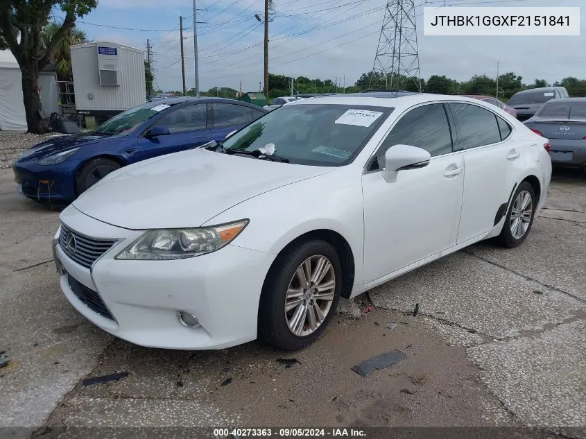 2015 Lexus Es 350 VIN: JTHBK1GGXF2151841 Lot: 40273363