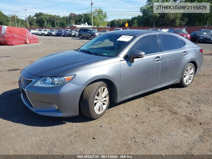 2015 Lexus Es 350 VIN: JTHBK1GG9F2195829 Lot: 40322118