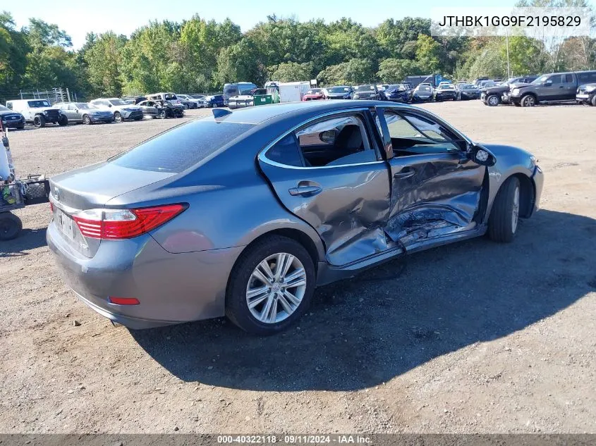 2015 Lexus Es 350 VIN: JTHBK1GG9F2195829 Lot: 40322118