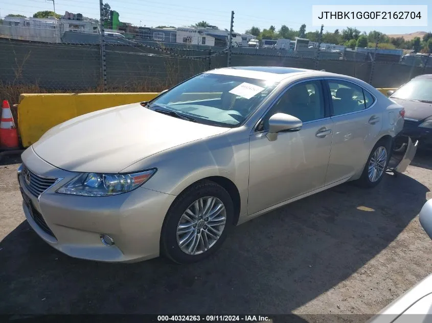 2015 Lexus Es 350 VIN: JTHBK1GG0F2162704 Lot: 40324263