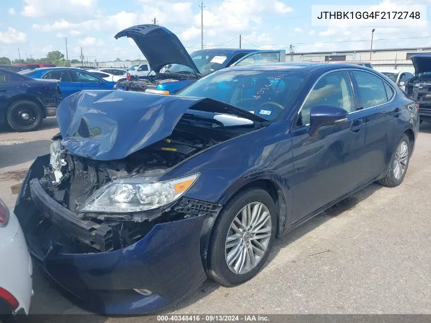 2015 Lexus Es 350 VIN: JTHBK1GG4F2172748 Lot: 40348416