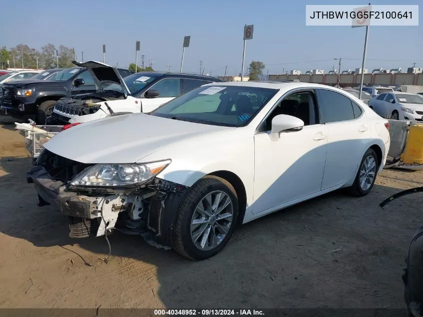 2015 Lexus Es 300H VIN: JTHBW1GG5F2100641 Lot: 40348952