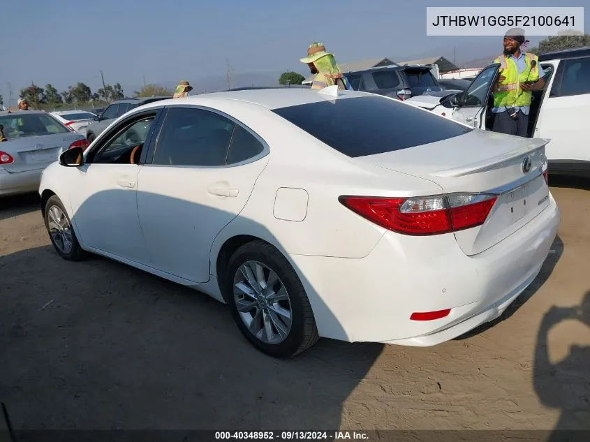 JTHBW1GG5F2100641 2015 Lexus Es 300H