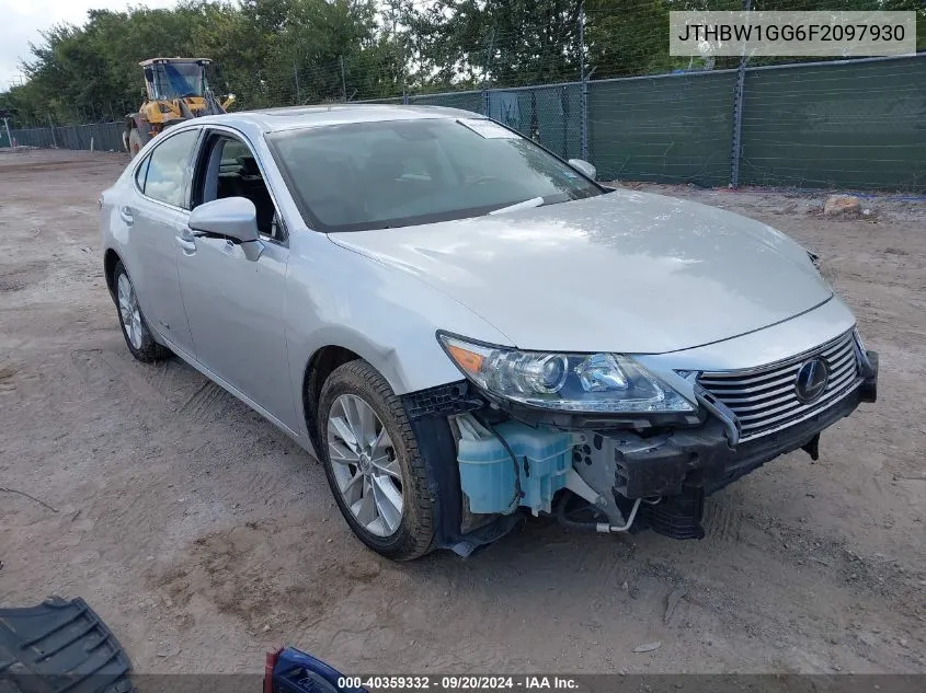 2015 Lexus Es 300H VIN: JTHBW1GG6F2097930 Lot: 40359332