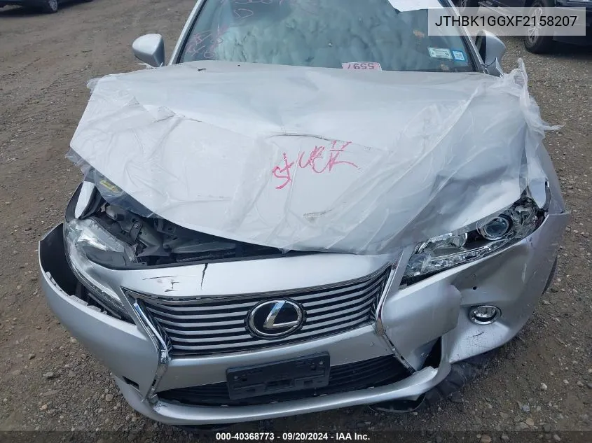 JTHBK1GGXF2158207 2015 Lexus Es 350