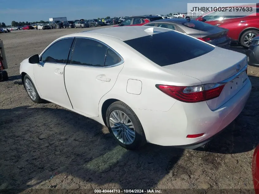 2015 Lexus Es 350 VIN: JTHBK1GG2F2197633 Lot: 40444713