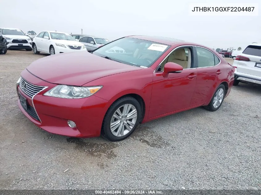 JTHBK1GGXF2204487 2015 Lexus Es 350 350