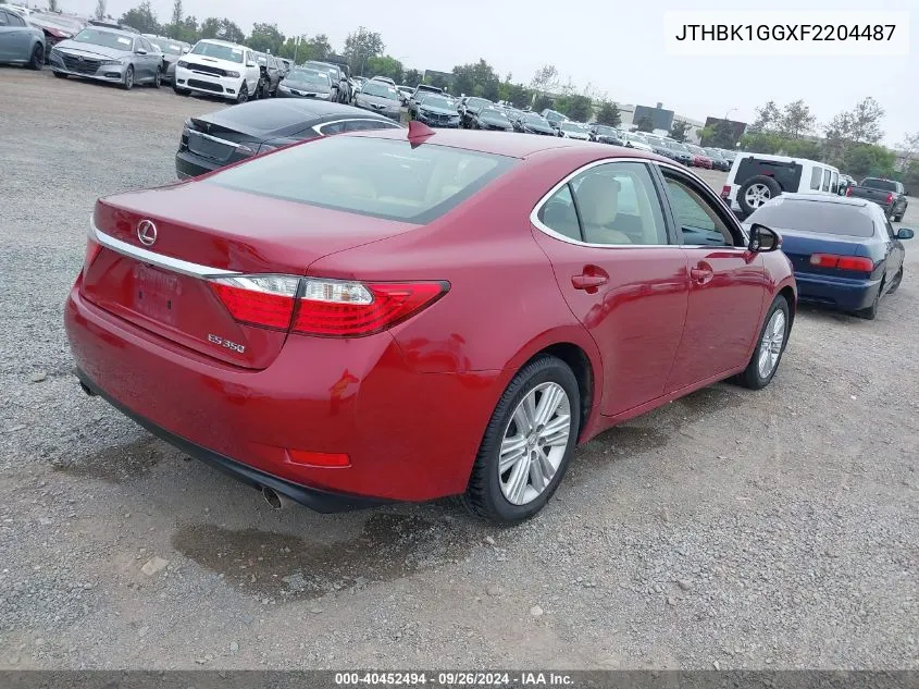 2015 Lexus Es 350 350 VIN: JTHBK1GGXF2204487 Lot: 40452494