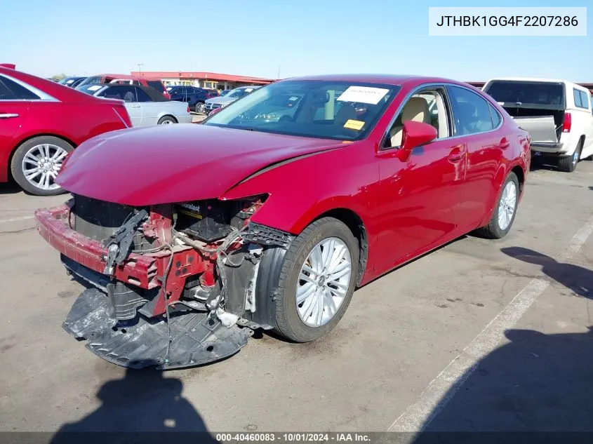 2015 Lexus Es 350 VIN: JTHBK1GG4F2207286 Lot: 40460083