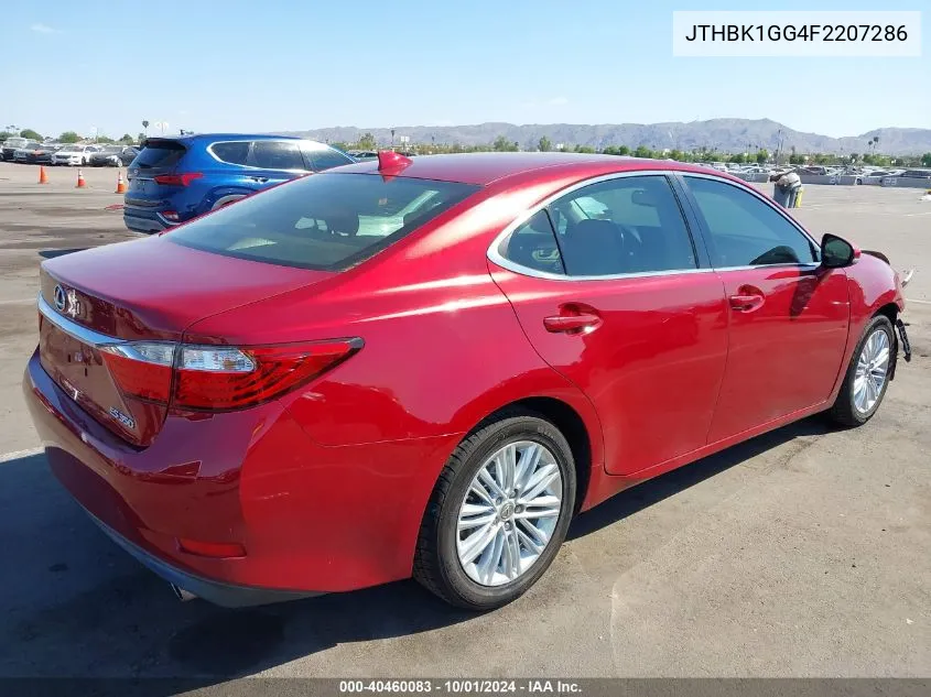 2015 Lexus Es 350 VIN: JTHBK1GG4F2207286 Lot: 40460083