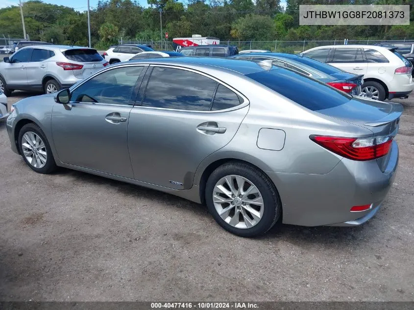 JTHBW1GG8F2081373 2015 Lexus Es 300H