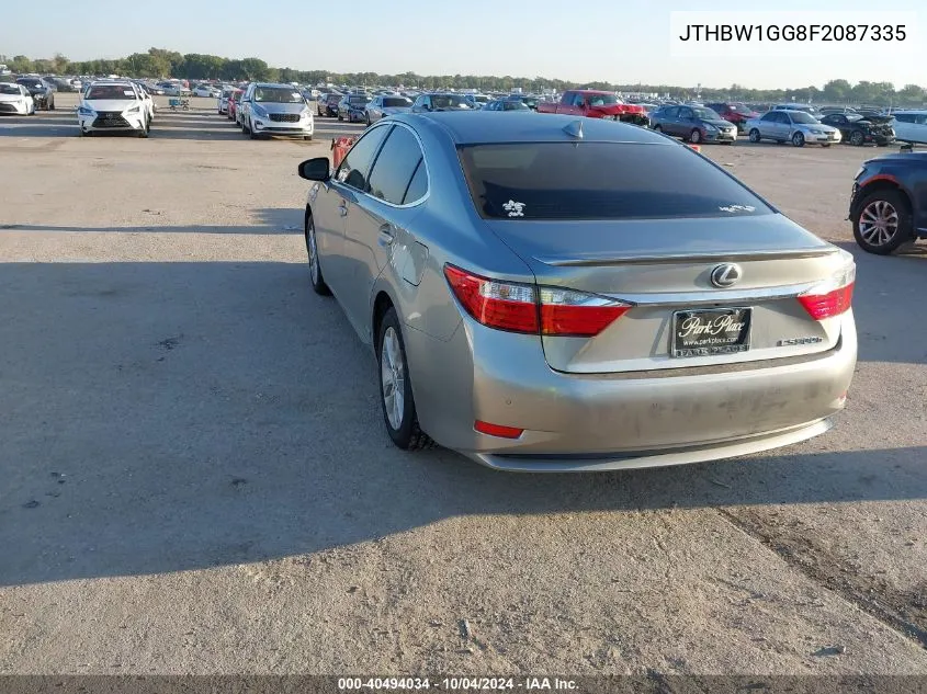 2015 Lexus Es 300H VIN: JTHBW1GG8F2087335 Lot: 40494034