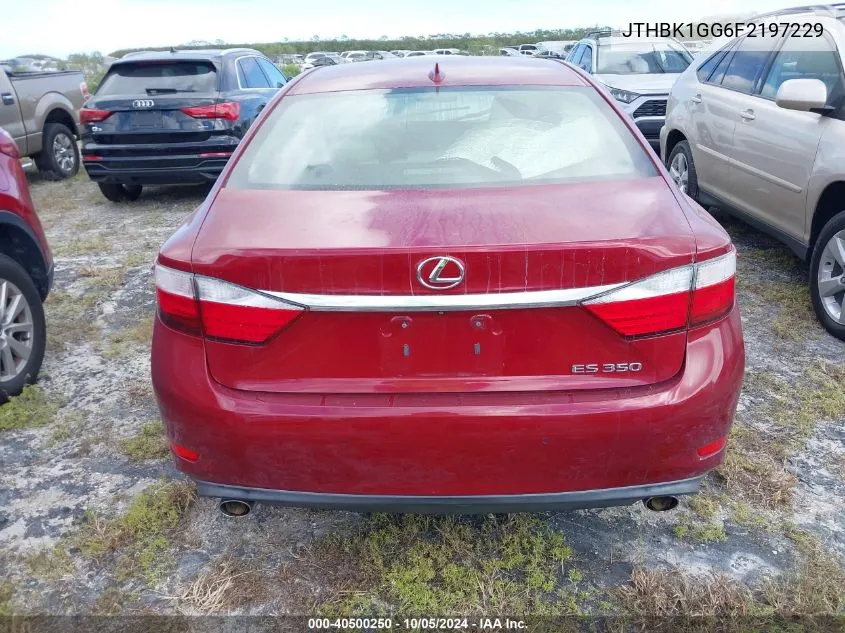 2015 Lexus Es 350 VIN: JTHBK1GG6F2197229 Lot: 40500250