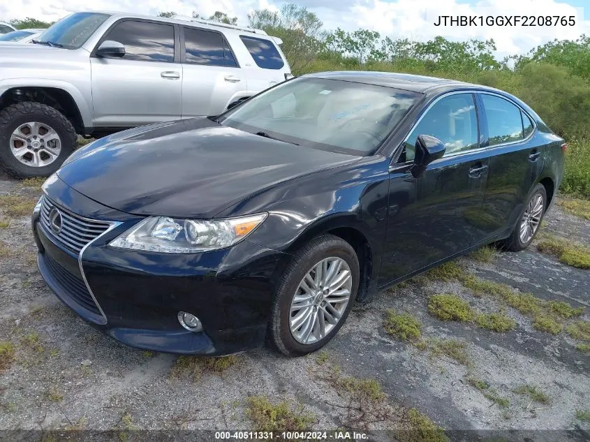 2015 Lexus Es 350 VIN: JTHBK1GGXF2208765 Lot: 40511331