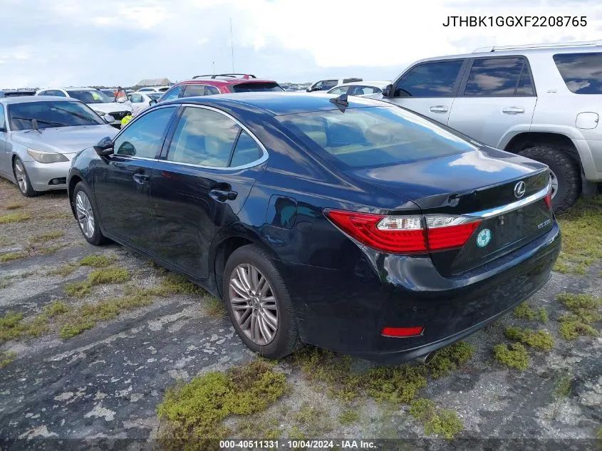 2015 Lexus Es 350 VIN: JTHBK1GGXF2208765 Lot: 40511331