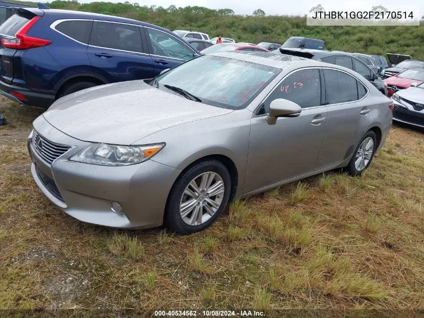 2015 Lexus Es 350 VIN: JTHBK1GG2F2170514 Lot: 40534562