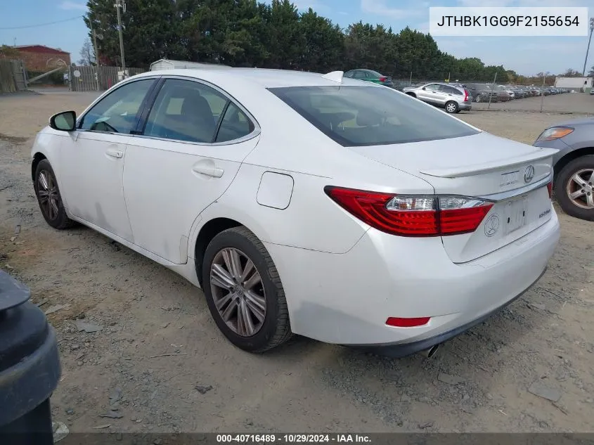 2015 Lexus Es 350 VIN: JTHBK1GG9F2155654 Lot: 40716489