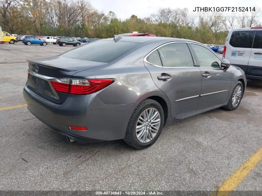 2015 Lexus Es 350 VIN: JTHBK1GG7F2152414 Lot: 40730843