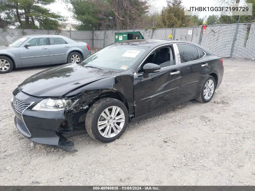 2015 Lexus Es 350 VIN: JTHBK1GG3F2199729 Lot: 40760815