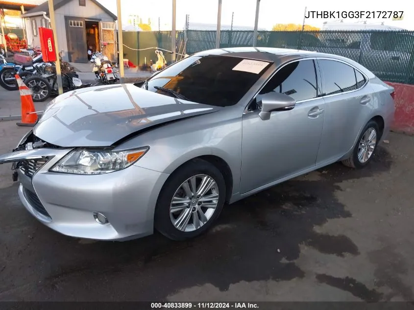 2015 Lexus Es 350 VIN: JTHBK1GG3F2172787 Lot: 40833899