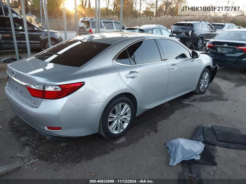 2015 Lexus Es 350 VIN: JTHBK1GG3F2172787 Lot: 40833899