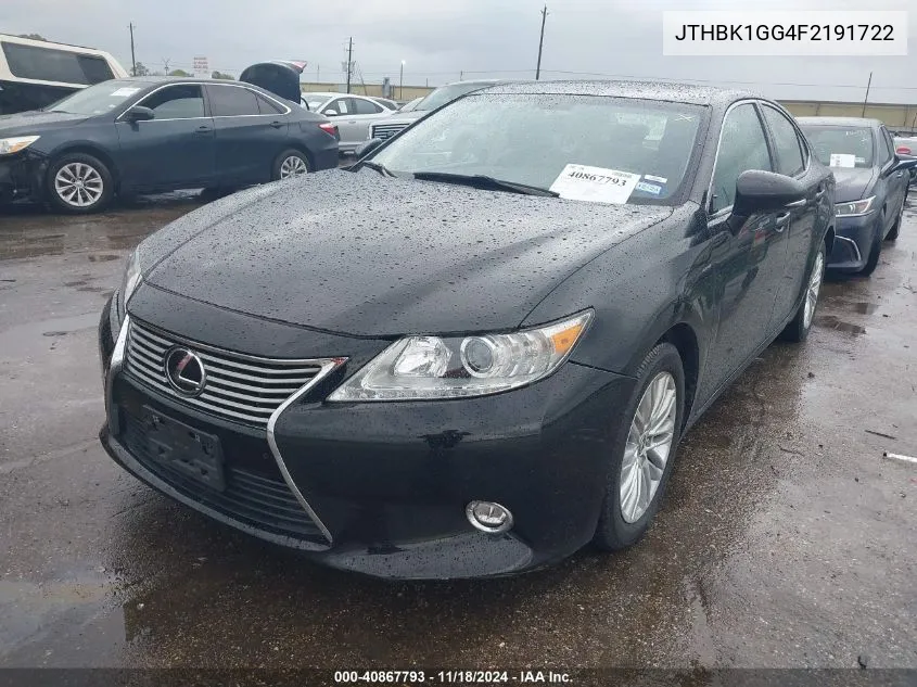 2015 Lexus Es 350 VIN: JTHBK1GG4F2191722 Lot: 40867793