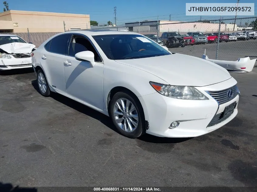 2015 Lexus Es 300H VIN: JTHBW1GG5F2099572 Lot: 40868031