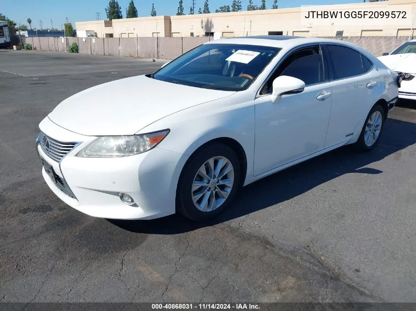 2015 Lexus Es 300H VIN: JTHBW1GG5F2099572 Lot: 40868031