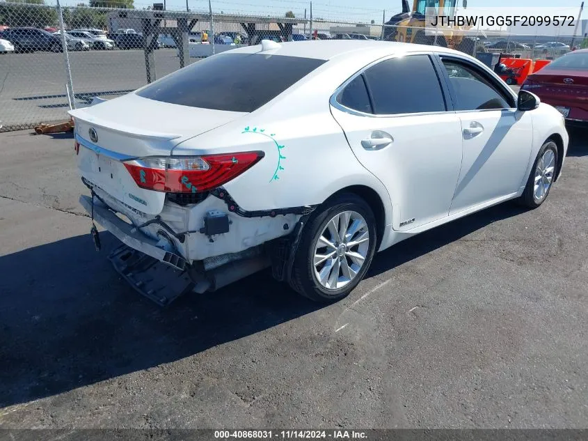 2015 Lexus Es 300H VIN: JTHBW1GG5F2099572 Lot: 40868031