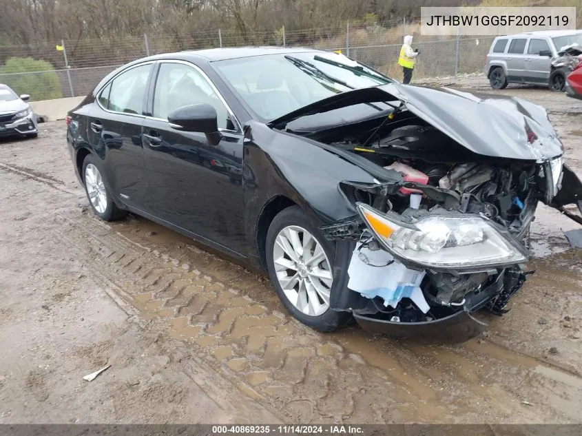 2015 Lexus Es 300H VIN: JTHBW1GG5F2092119 Lot: 40869235