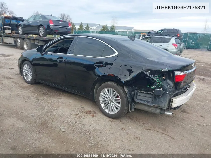 2015 Lexus Es 350 VIN: JTHBK1GG3F2175821 Lot: 40885560