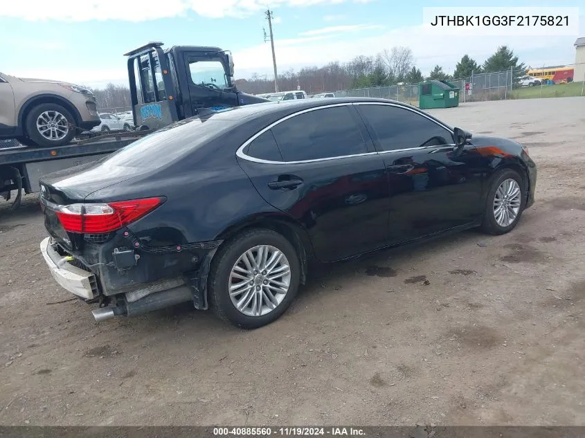 2015 Lexus Es 350 VIN: JTHBK1GG3F2175821 Lot: 40885560