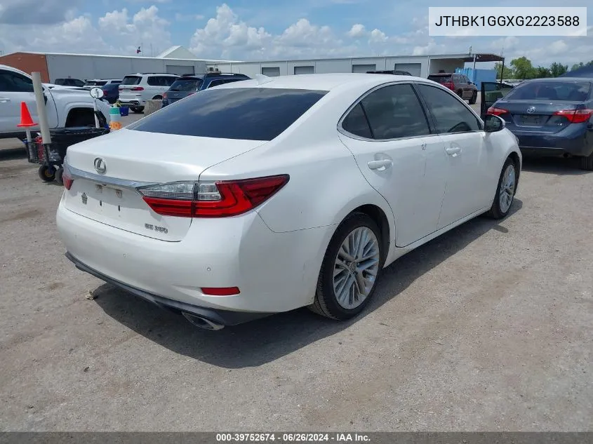 2016 Lexus Es 350 VIN: JTHBK1GGXG2223588 Lot: 39752674