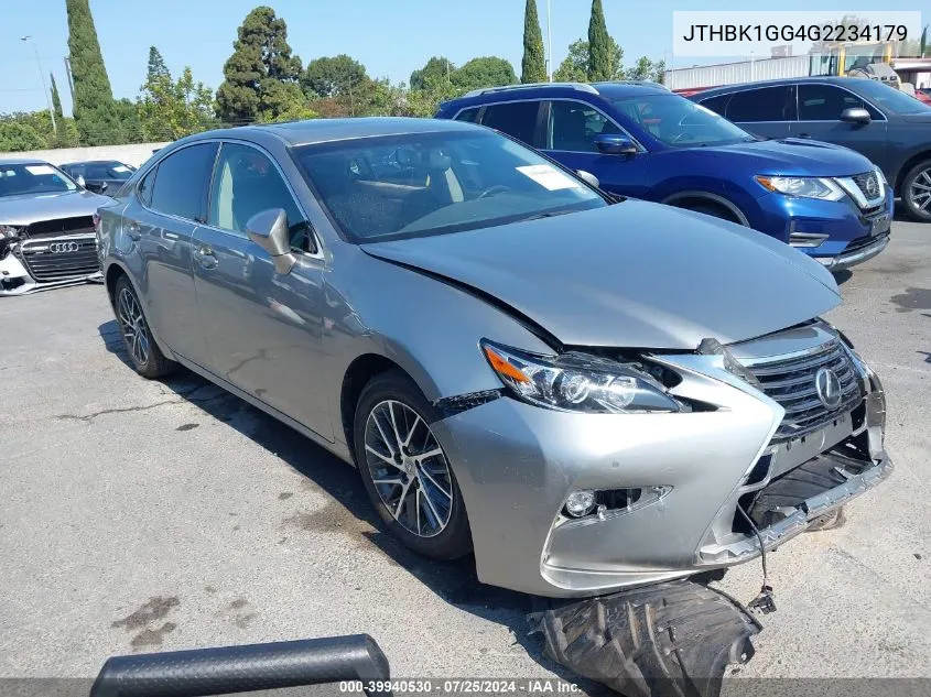 2016 Lexus Es 350 VIN: JTHBK1GG4G2234179 Lot: 39940530