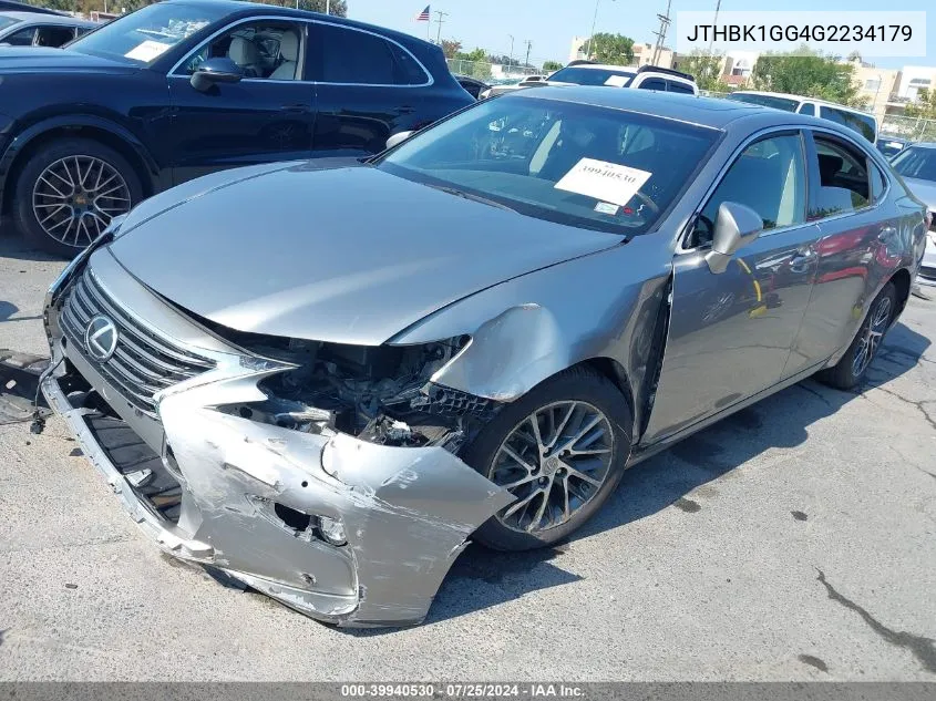 JTHBK1GG4G2234179 2016 Lexus Es 350