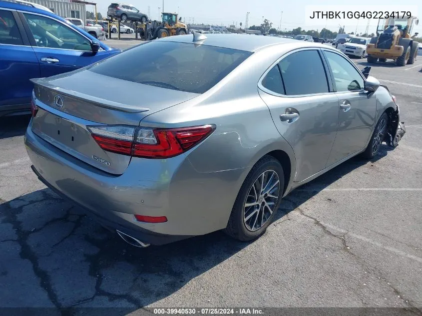 2016 Lexus Es 350 VIN: JTHBK1GG4G2234179 Lot: 39940530