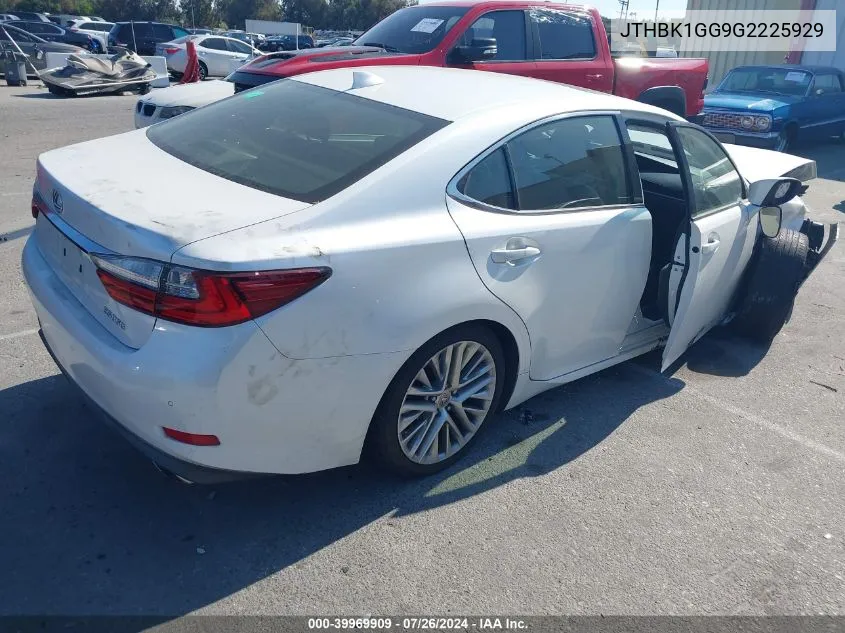 JTHBK1GG9G2225929 2016 Lexus Es 350