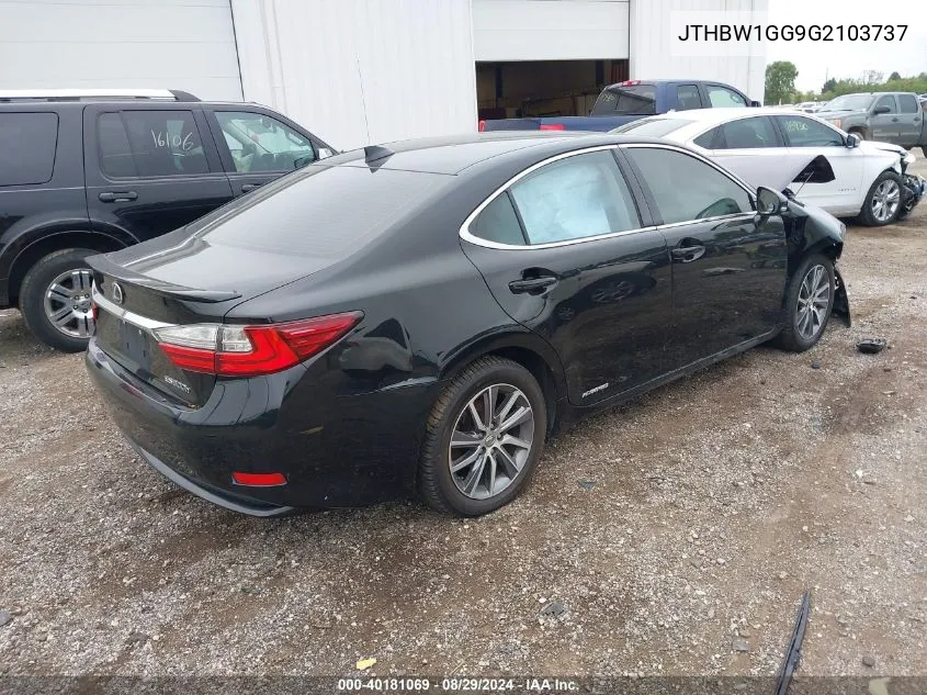 2016 Lexus Es 300H VIN: JTHBW1GG9G2103737 Lot: 40181069