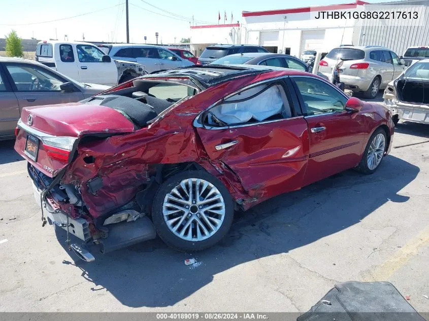 2016 Lexus Es 350 VIN: JTHBK1GG8G2217613 Lot: 40189019