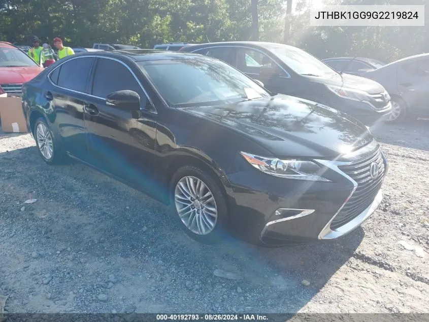 JTHBK1GG9G2219824 2016 Lexus Es 350