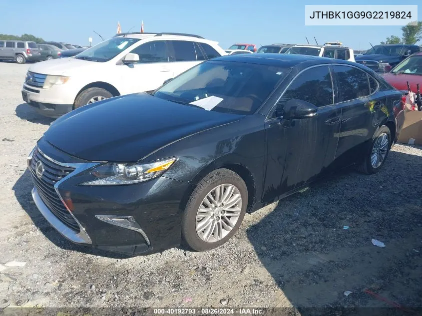 2016 Lexus Es 350 VIN: JTHBK1GG9G2219824 Lot: 40192793