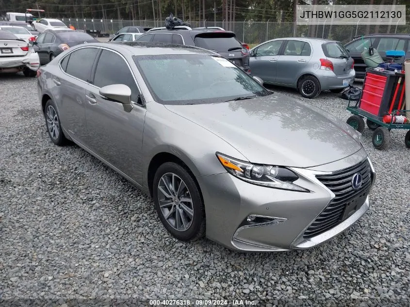 2016 Lexus Es 300H VIN: JTHBW1GG5G2112130 Lot: 40276318